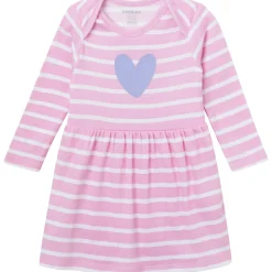 Baby Girls Purple Heart Bodysuit Dress
