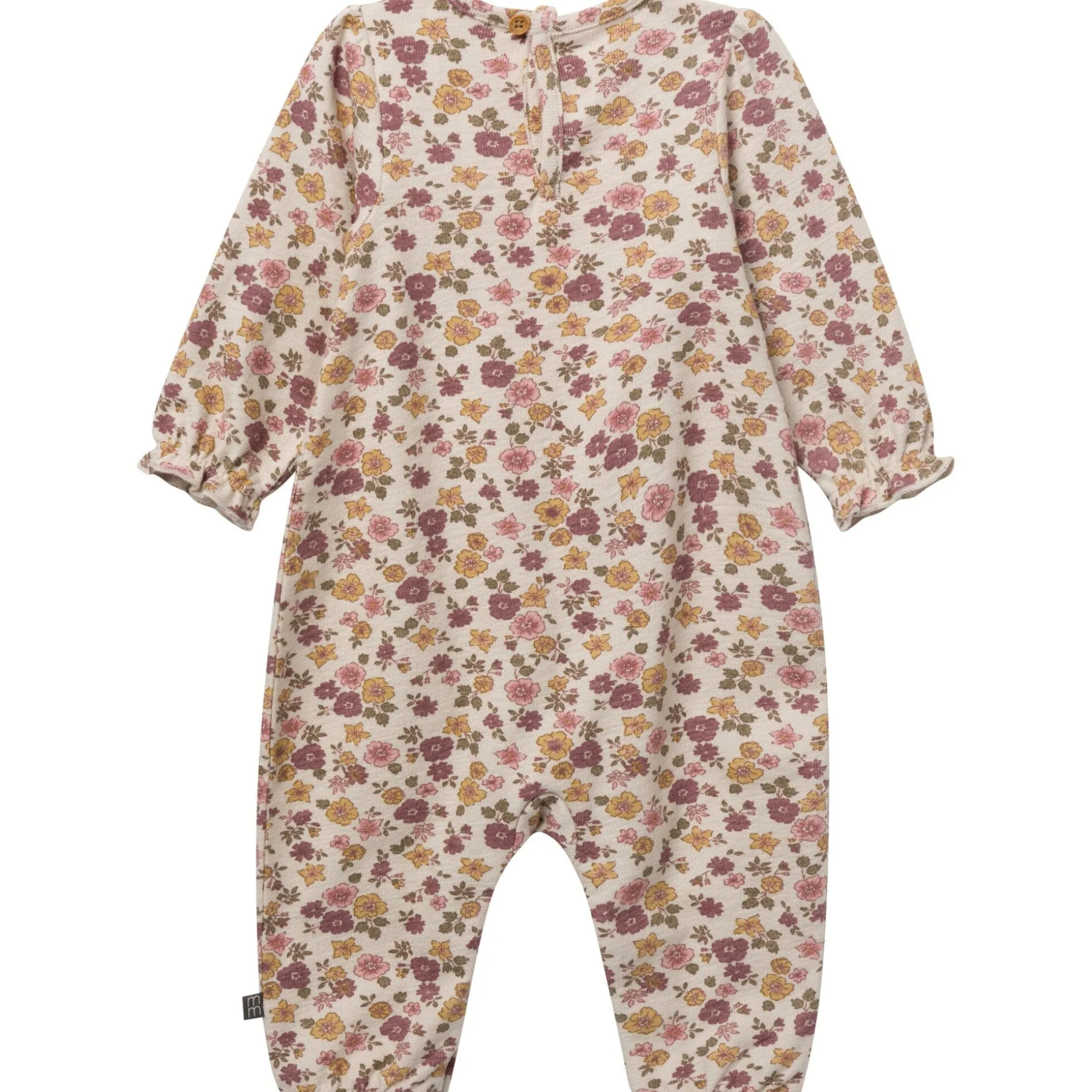 Baby Girls Rainy Day Floral Smocked Long Leg Romper