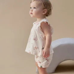 Baby Girls Rose Bouquet Harem Shorts