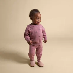 Baby Girls Rose Floral Embroidered Viscose Sweater
