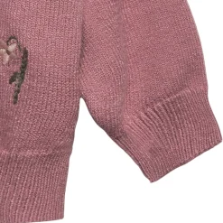 Baby Girls Rose Floral Embroidered Viscose Sweater