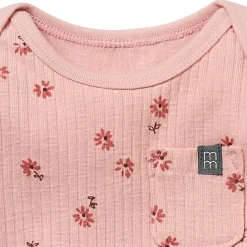Baby Girls Rose Flower Short Sleeve Bodysuit