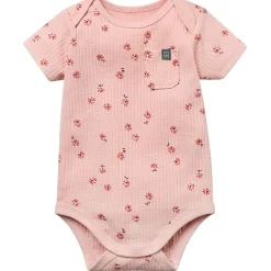 Baby Girls Rose Flower Short Sleeve Bodysuit