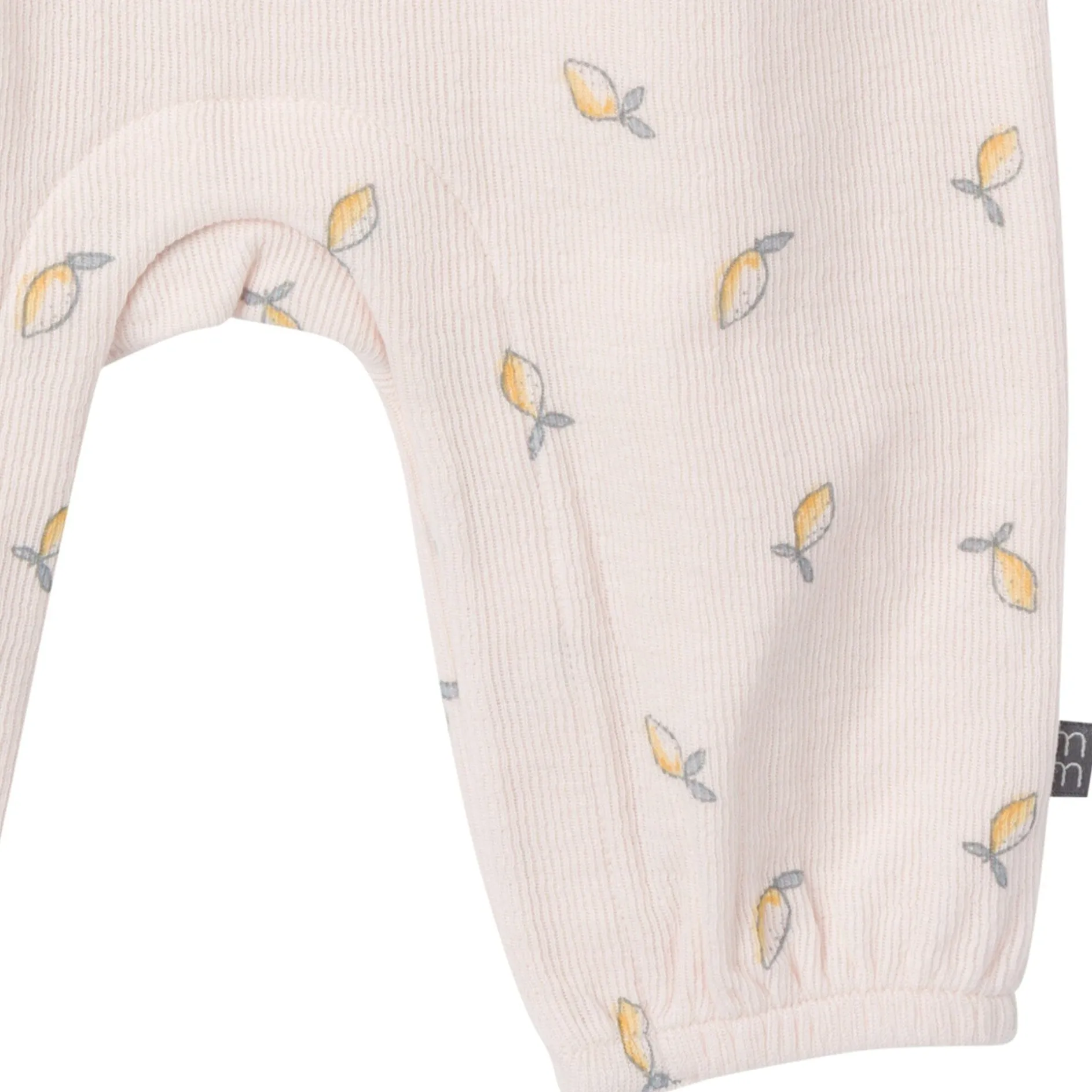 Baby Girls Rose Lemons Ruffles Long Leg Romper