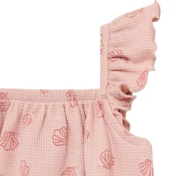 Baby Girls Rose Seashell Bubble Romper