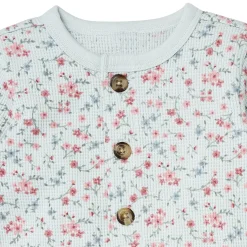 Baby Girls Sky Floral Waffle Slouch Romper