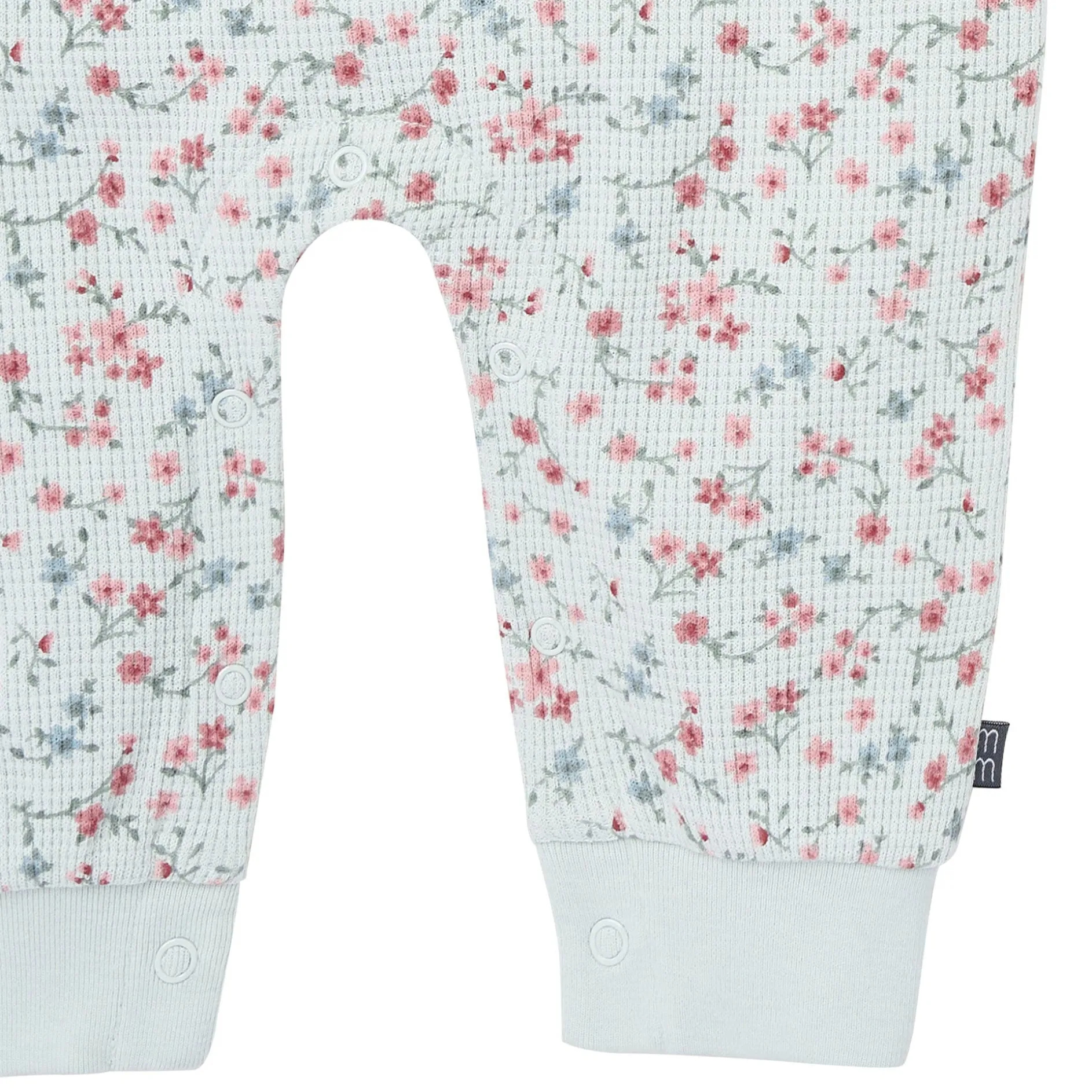 Baby Girls Sky Floral Waffle Slouch Romper