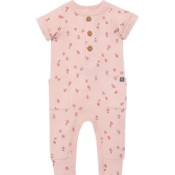 Baby Girls Tossed Daisy Short Sleeve Long Leg Romper