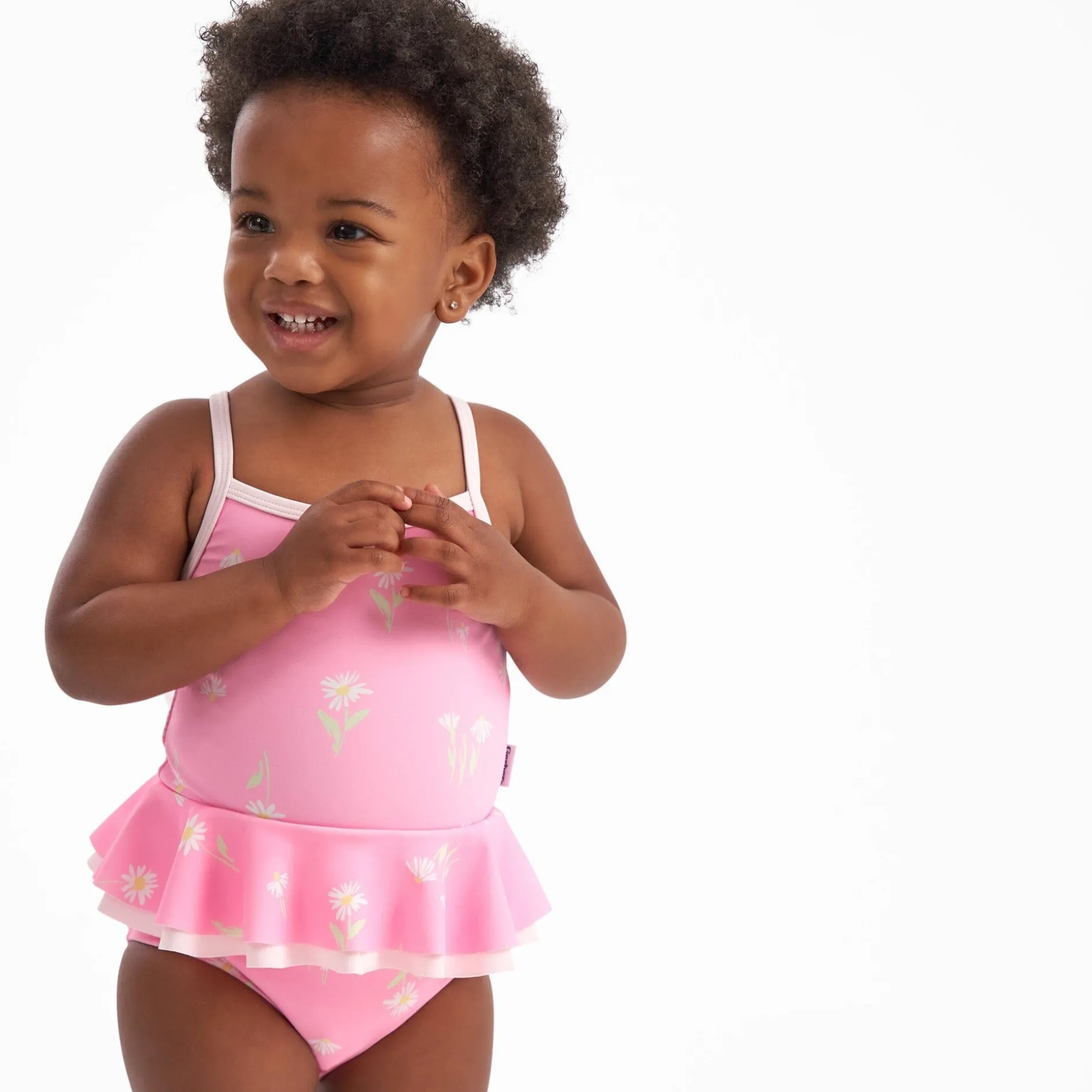 Baby Girls UPF 50+ Daisies One-Piece Swimsuit