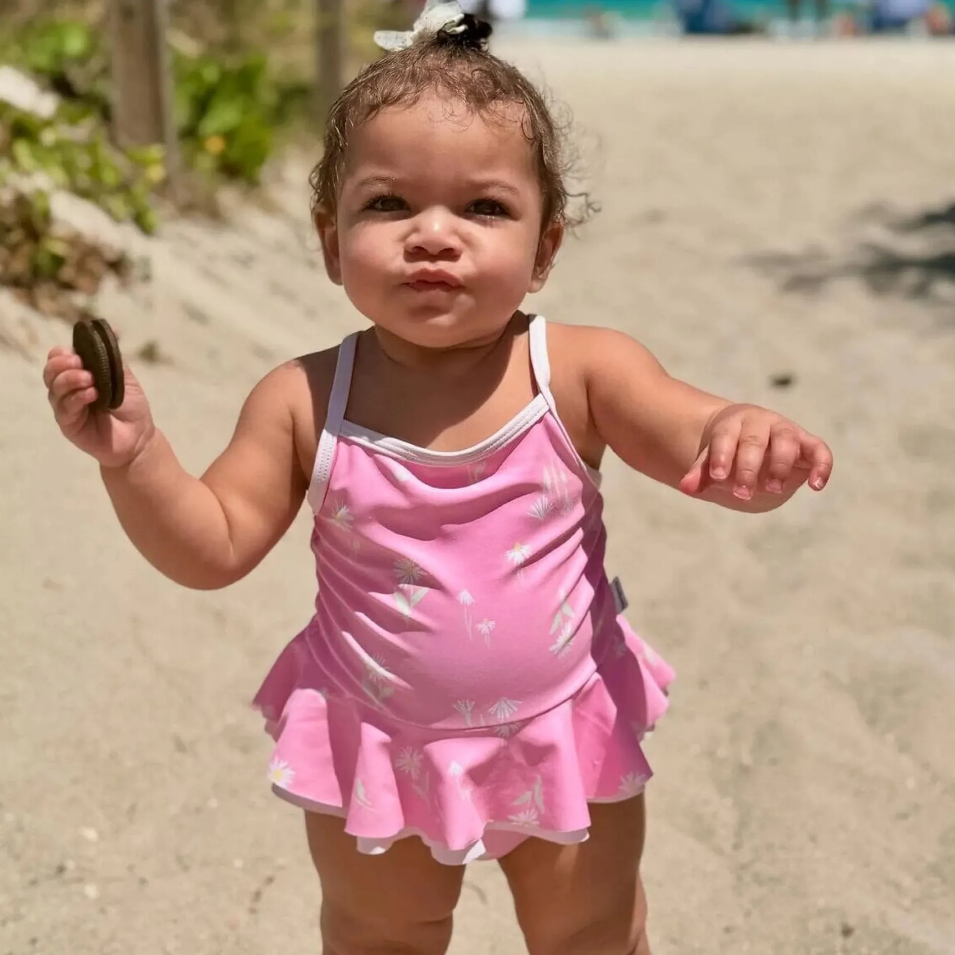 Baby Girls UPF 50+ Daisies One-Piece Swimsuit