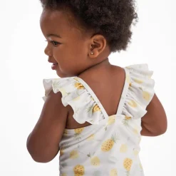 Baby Girls UPF 50+ Pineapples One-Piece Swimsuit