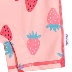 Baby Girls UPF 50+ Pink Strawberry Long Sleeve Rash Guard