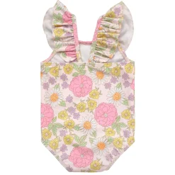 Baby Girls UPF 50+ Retro Floral One-Piece Swimsuit