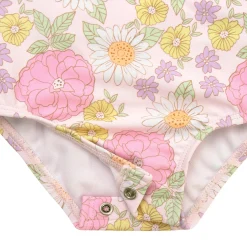 Baby Girls UPF 50+ Retro Floral One-Piece Swimsuit