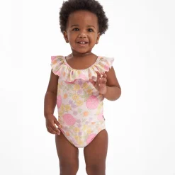 Baby Girls UPF 50+ Retro Floral One-Piece Swimsuit
