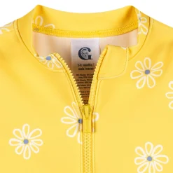 Baby Girls UPF 50+ Yellow Daisies Rash Guard