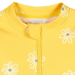 Baby Girls UPF 50+ Yellow Daisies Rash Guard