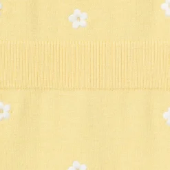 Baby Girls Yellow Floral Jersey Sunsuit Viscose Romper