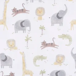 Baby Neutral Animal Geo Crib Sheet