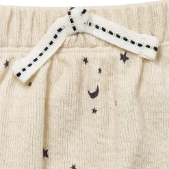 Baby Neutral Beige Moon & Stars Harem Shorts