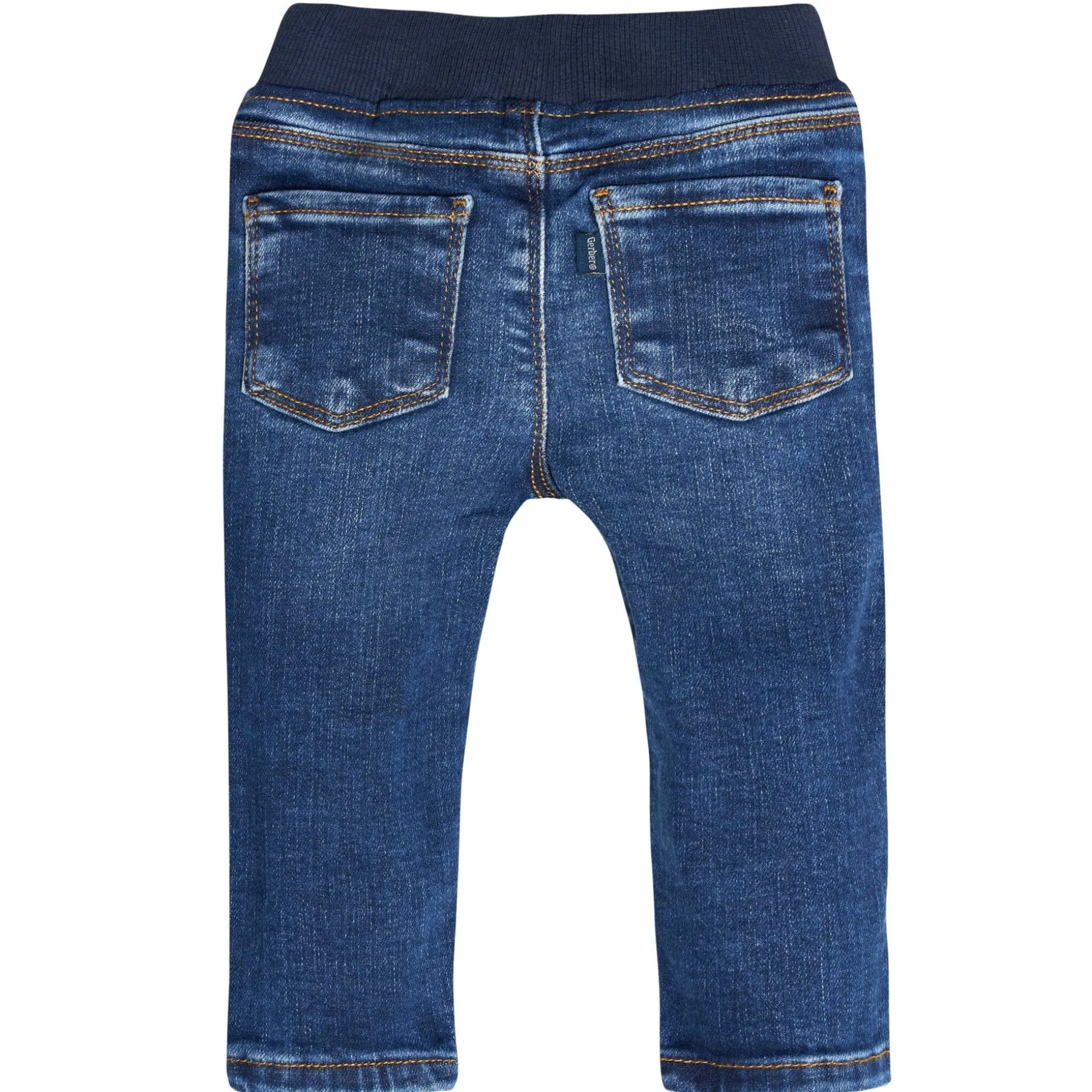 Baby Neutral Blue Rib Waist Skinny Denim Jeans