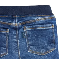 Baby Neutral Blue Rib Waist Skinny Denim Jeans