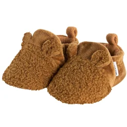 Baby Neutral Brown Sherpa Booties