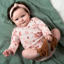 Baby Neutral Brown Soft Booties