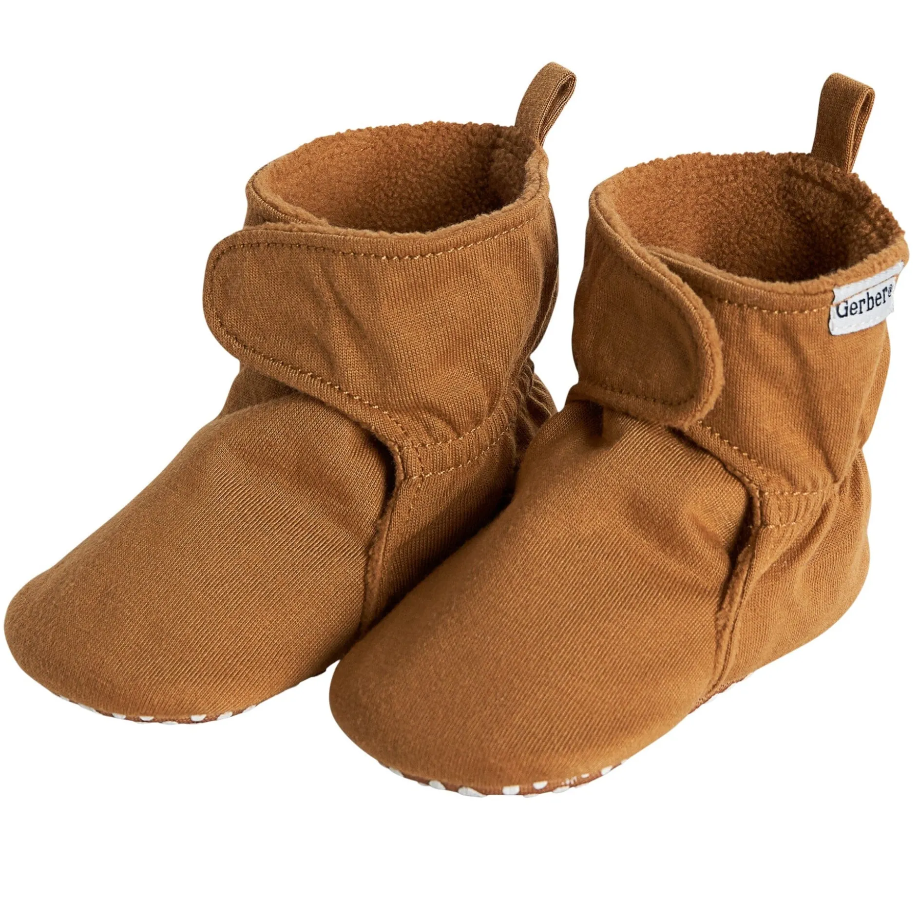 Baby Neutral Brown Soft Booties