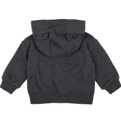 Baby Neutral Charcoal Heather Zip Front Sweatshirt