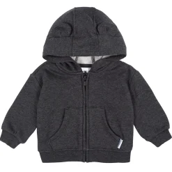Baby Neutral Charcoal Heather Zip Front Sweatshirt
