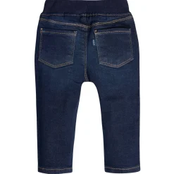 Baby Neutral Dark Blue Rib Waist Skinny Denim Jeans