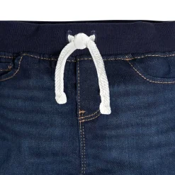 Baby Neutral Dark Blue Rib Waist Skinny Denim Jeans