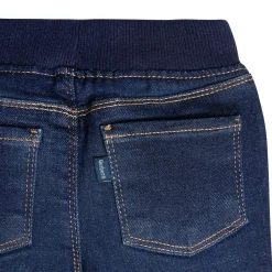 Baby Neutral Dark Blue Rib Waist Skinny Denim Jeans