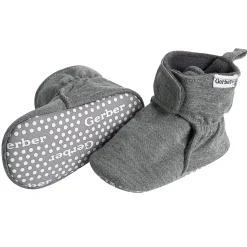 Baby Neutral Heather Gray Soft Booties