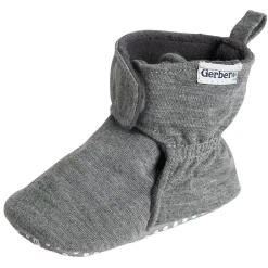 Baby Neutral Heather Gray Soft Booties
