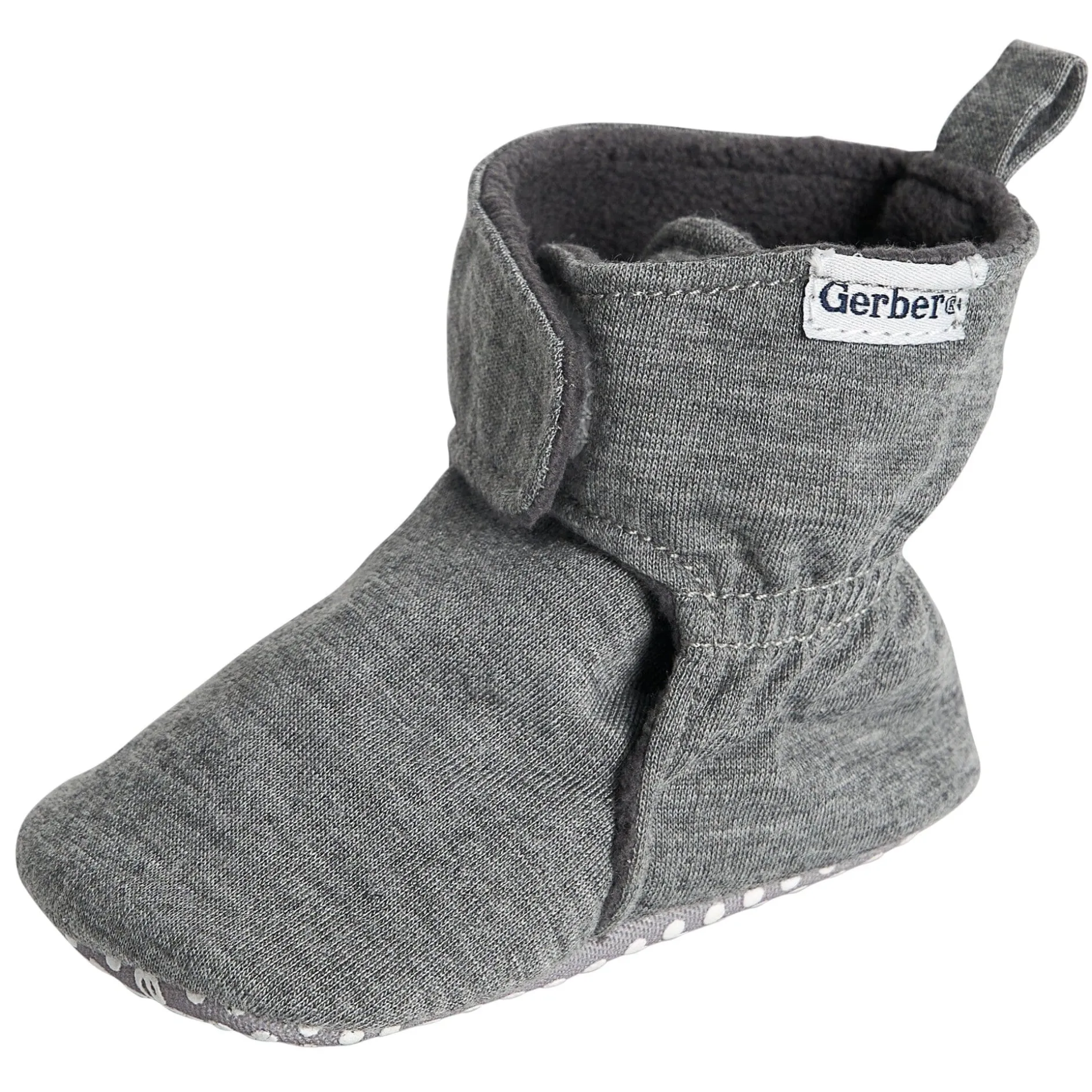 Baby Neutral Heather Gray Soft Booties