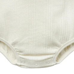 Baby Neutral Ivory Dumpling Romper