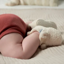 Baby Neutral Ivory Sherpa Booties