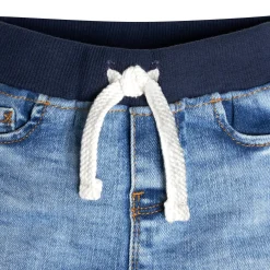 Baby Neutral Light Blue Rib Waist Skinny Denim Jeans