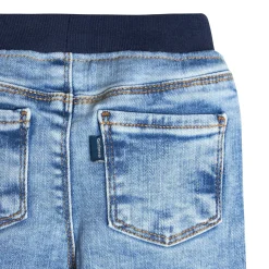 Baby Neutral Light Blue Rib Waist Skinny Denim Jeans