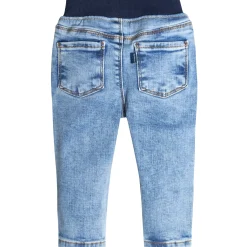 Baby Neutral Light Blue Rib Waist Skinny Denim Jeans