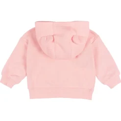 Baby Neutral Pink Zip Front Sweatshirt