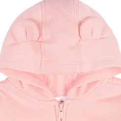 Baby Neutral Pink Zip Front Sweatshirt
