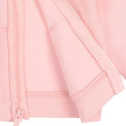 Baby Neutral Pink Zip Front Sweatshirt