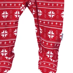 Baby Neutral Red Fair Isle Sleep 'N Play