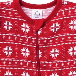Baby Neutral Red Fair Isle Sleep 'N Play