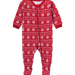 Baby Neutral Red Fair Isle Sleep 'N Play