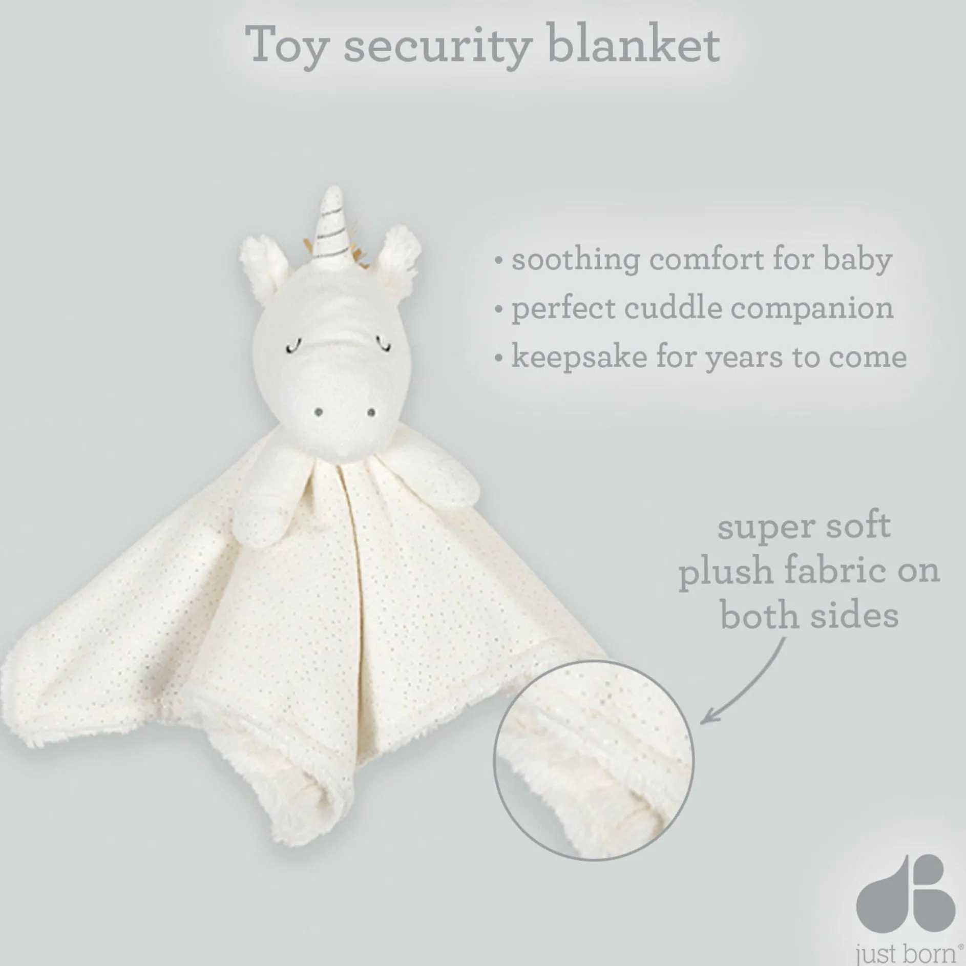 Baby Neutral Sloth Security Blanket