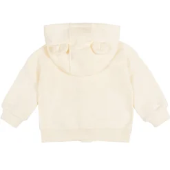 Baby Neutral Soft Beige Zip Front Sweatshirt